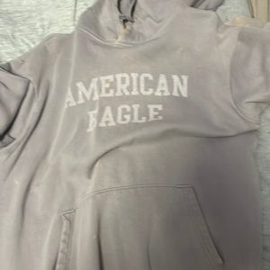 Grey American Eagle hoodie.